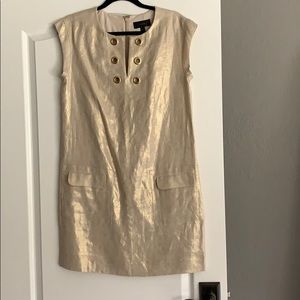 J Crew Gold Dress